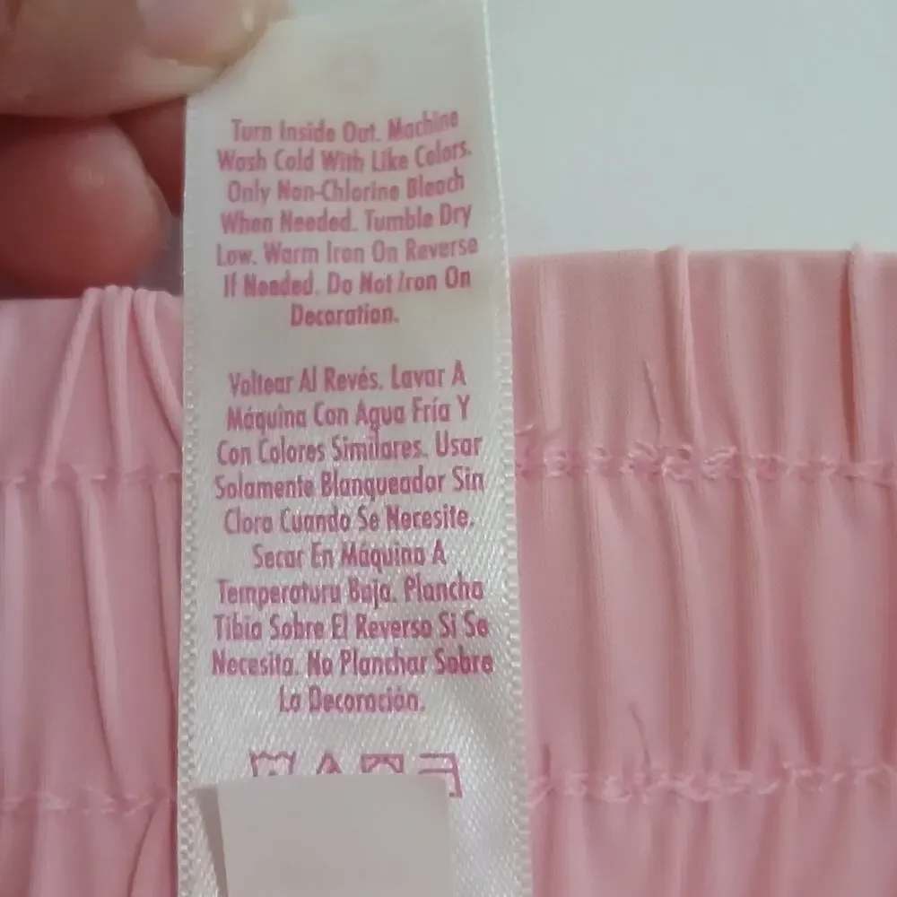 Justice Girls XL 16/18 Pink Flutter Skort Shorts 2-in-1 Athletic NWT Drawstring